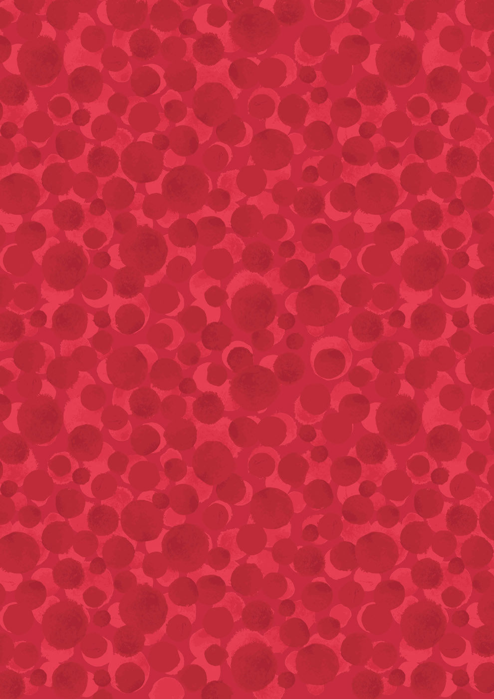 Bumbleberries Red Pearl Lewis & Irene Cotton Fabric LI-BB189