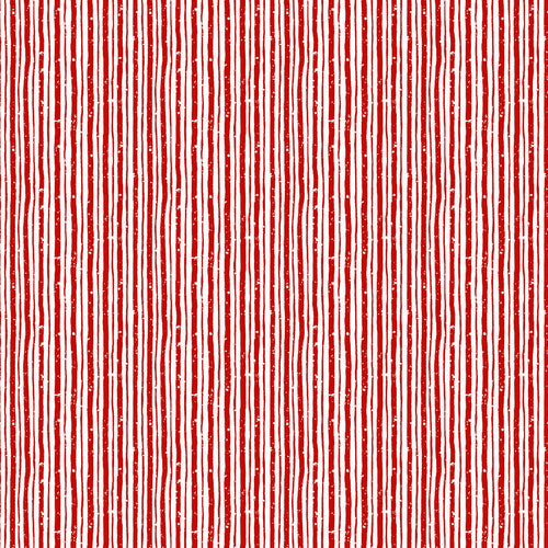 Bundle-Up Wonly Stripe White Red Barb Tourtillotte Henry Glass Cotton Fabric