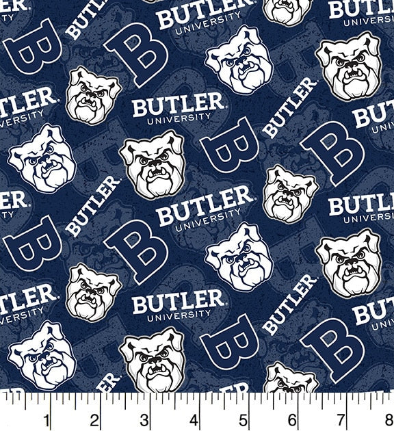 Butler University Bulldogs NCAA College Tone on Tone Sykel Cotton Fabric BUT-1178