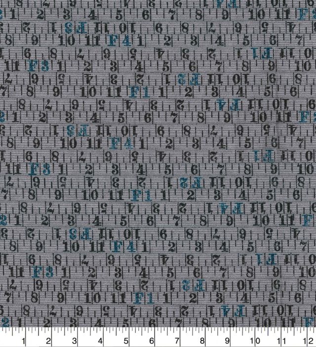Measuring Tape Gray Sewing Fabric Cotton Fabric