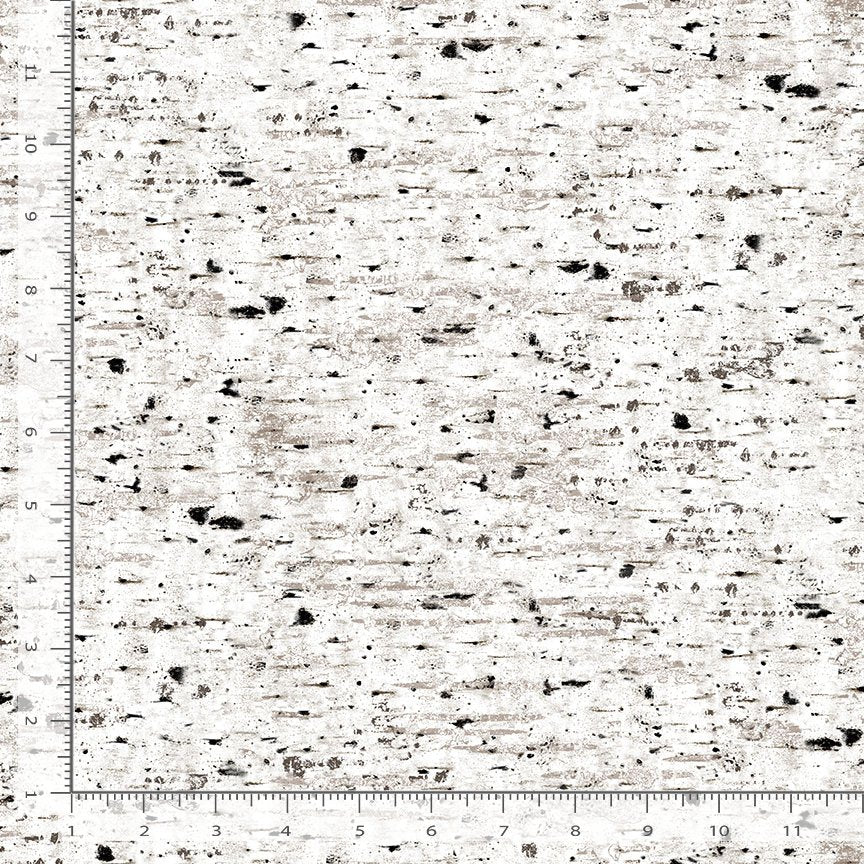 Cabin Rules Birch Tree Texture Natural White Timeless Treasures Cotton Fabric TT-WINTER-CD1646-NATURAL