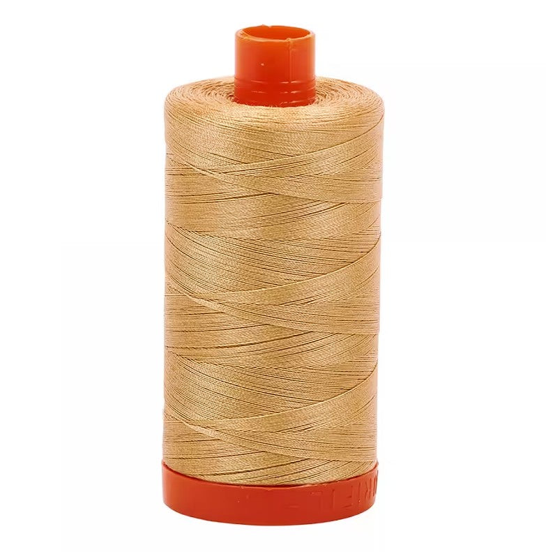 Cashmere Beige Aurifil Cotton Quilting Thread Solid 50wt 1300m 1422yds Aurifil AF-A1050-2318