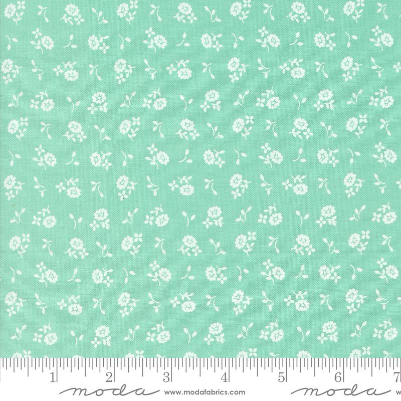 Cali & Co Cameo Ditsy Sea Aqua Corey Yoder Moda Cotton Fabric