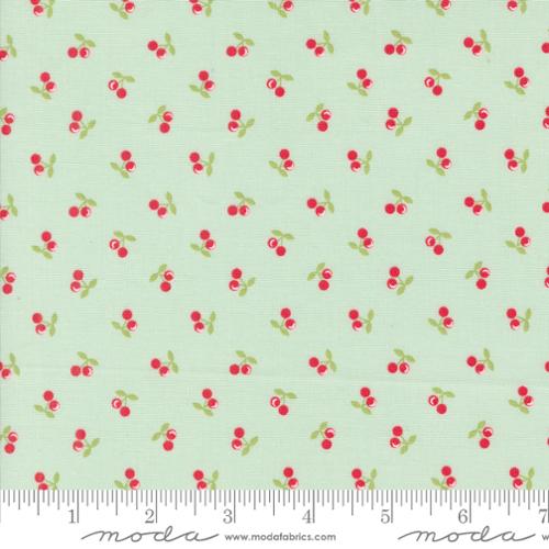 Cali & Co Cherries Breeze Aqua Corey Yoder Moda Cotton Fabric