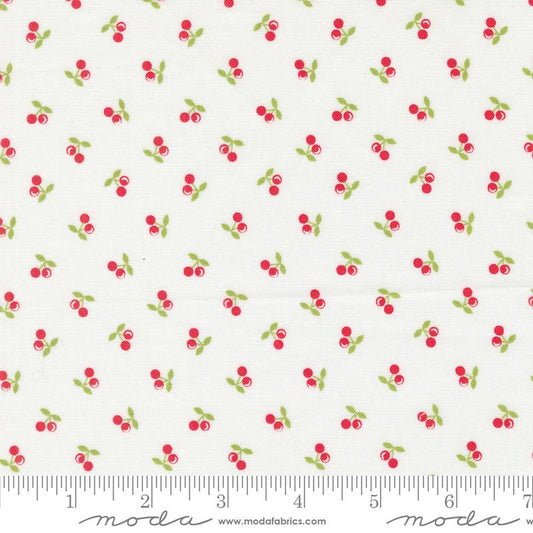 Cali & Co Cherries Cloud Red Corey Yoder Moda Cotton Fabric