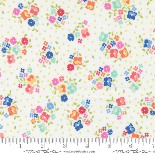 Cali & Co Flower Dot Cloud Multi Corey Yoder Moda Cotton Fabric