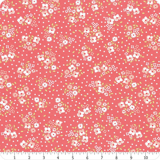 Cali & Co Flower Dot Flamingo Pink Corey Yoder Moda Cotton Fabric