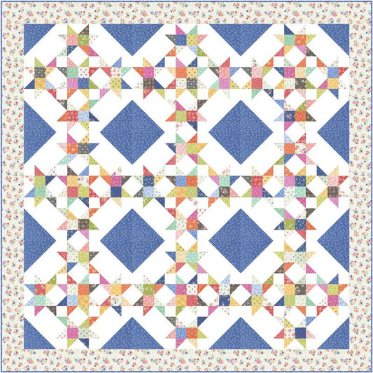 Cali & Co Quilt Kit All Around Star Corey Yoder Moda  Cotton  Fabric MD-KIT29190