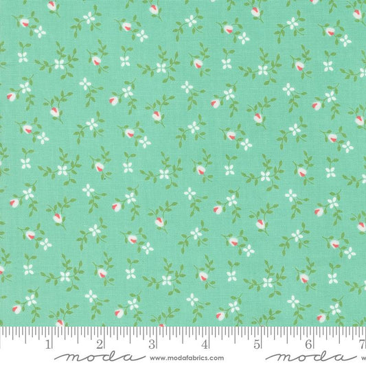 Cali & Co Vine Small Floral Sea Aqua Corey Yoder Moda Cotton Fabric