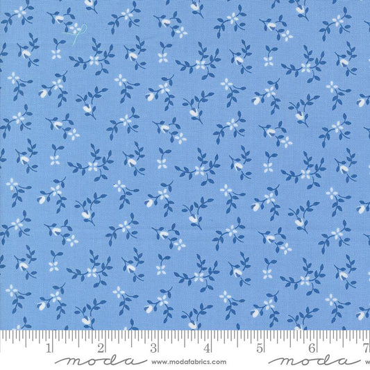 Cali & Co Vine Small Floral Sky Blue Corey Yoder Moda Cotton Fabric