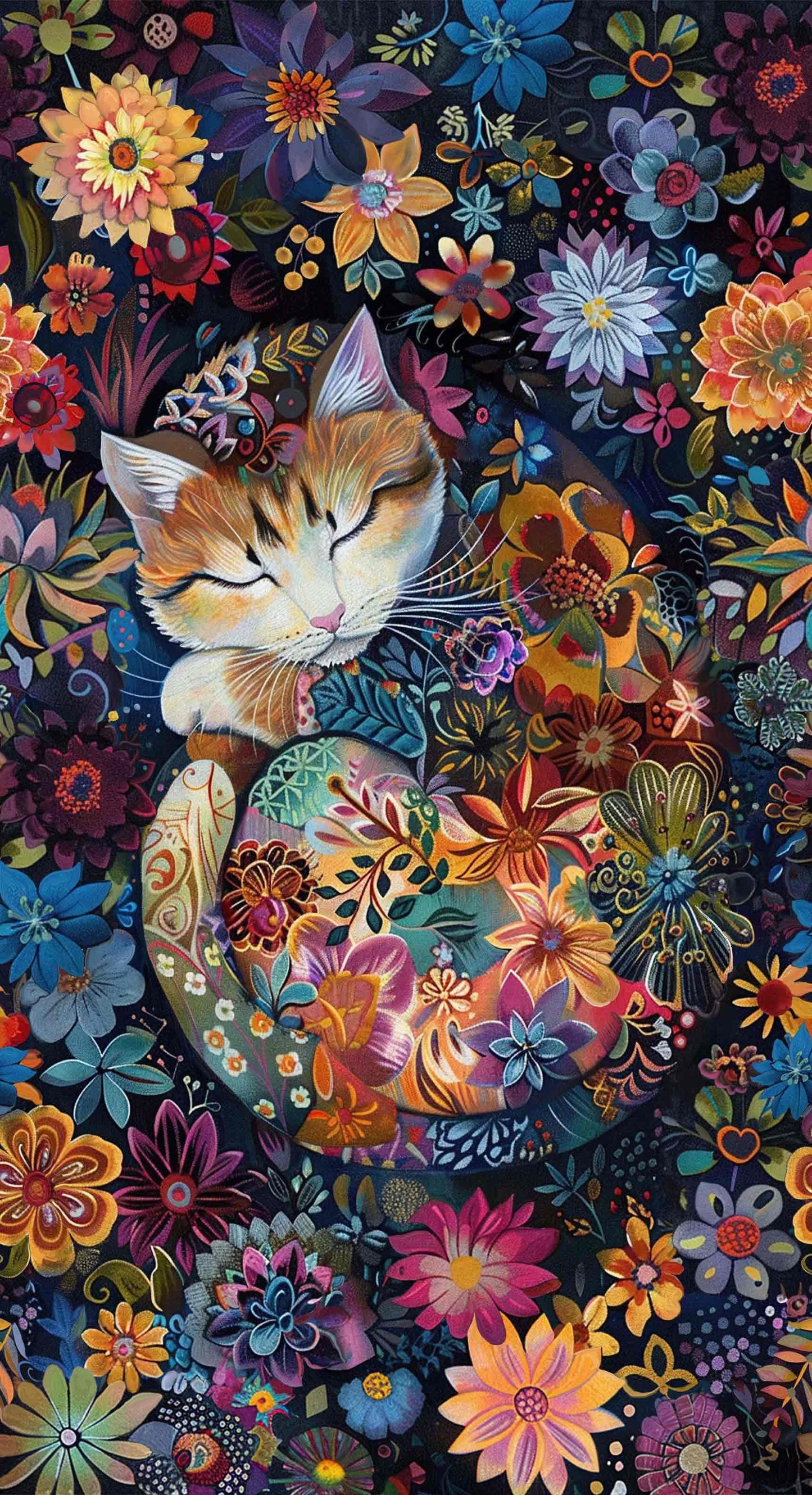 Calico Cat Panel 24" Black Timeless Treasures Cotton Fabric TT-CAT-CD4112-BLACK