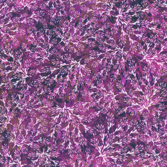 Calixta Foliage Amethyst Christiane Marques Robert Kaufman Cotton Fabric RK-AQSD-22772-20