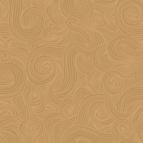 Just Color! Camel Swirl Studio E Cotton Fabric SE 1351-Camel