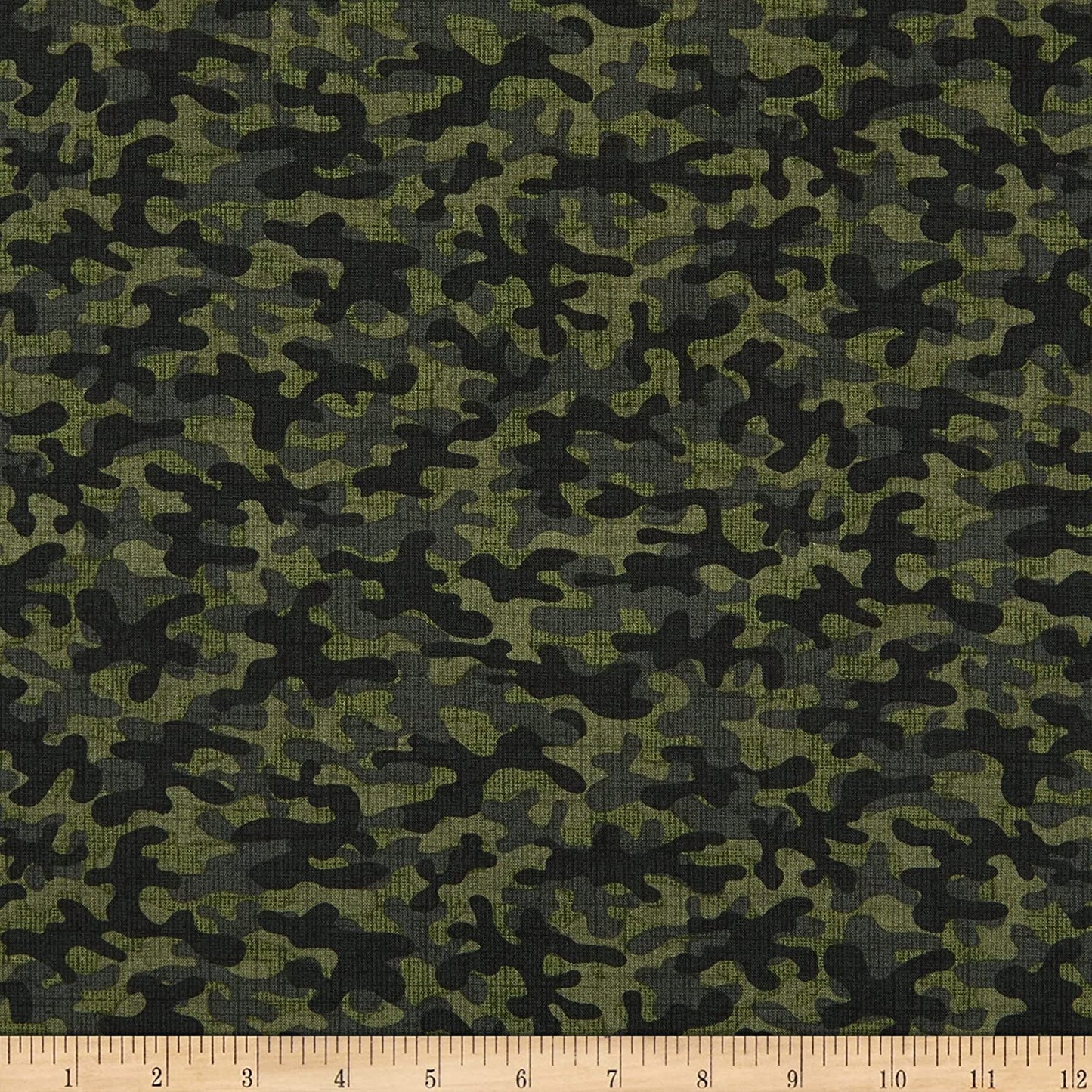 Camo Camouflage Blender Green Timeless Treasures Cotton Fabric TT-C8000 Green