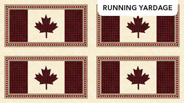 Canadian Classics 2 Placemat Panel 36" Deborah Edwards Northcott Cotton Fabric