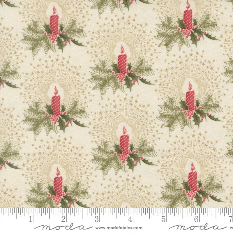 Candlelight Christmas Candlelight Cream 3 Sisters Moda Cotton Fabric MD-44424-11 | US Fabric Shop