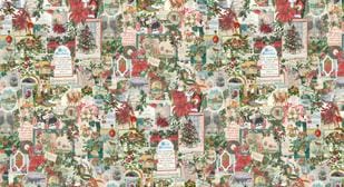 Candlelight Christmas Collage Repeat 24" Multi 3 Sisters Moda Cotton Fabric MD-44374-11 | US Fabric Shop