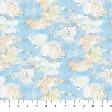 Canoe Lake Sky Light Blue Iosif Derecichei Northcott Cotton Fabric NC-DP29235-43