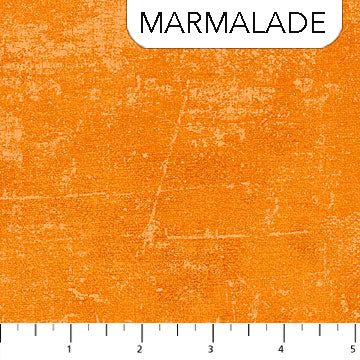 Canvas Texture Marmalade Orange Deborah Edwards Northcott Fabrics Cotton Fabric NC-9030-55