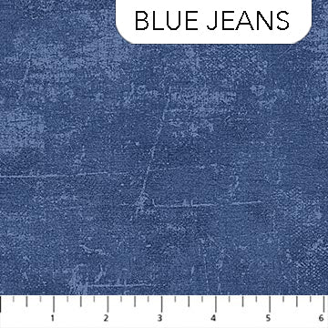Canvas Texture Blue Jeans Deborah Edwards Northcott Fabrics Cotton Fabric NC-9030-43