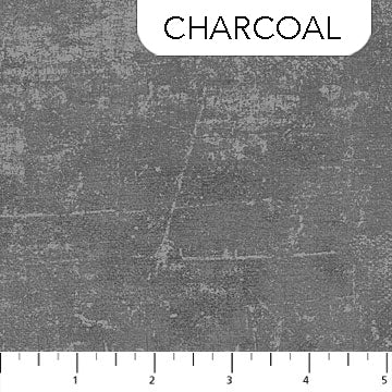 Canvas Texture Charcoal Deborah Edwards Northcott Fabrics Cotton Fabric NC-9030-96