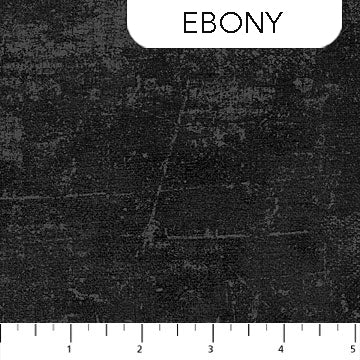 Canvas Ebony Black blender Deborah Edwards Northcott Fabrics Cotton Fabric NC 9030-99