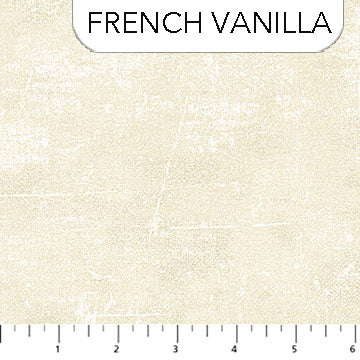 Canvas Texture French Vanilla Cream Northcott Cotton Fabric NC-9030-11