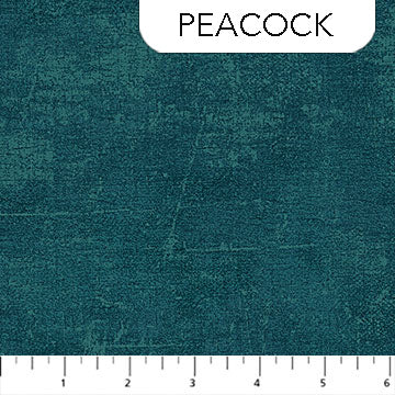 Canvas Texture Peacock Deborah Edwards Northcott Fabrics Cotton Fabric NC-9030-68