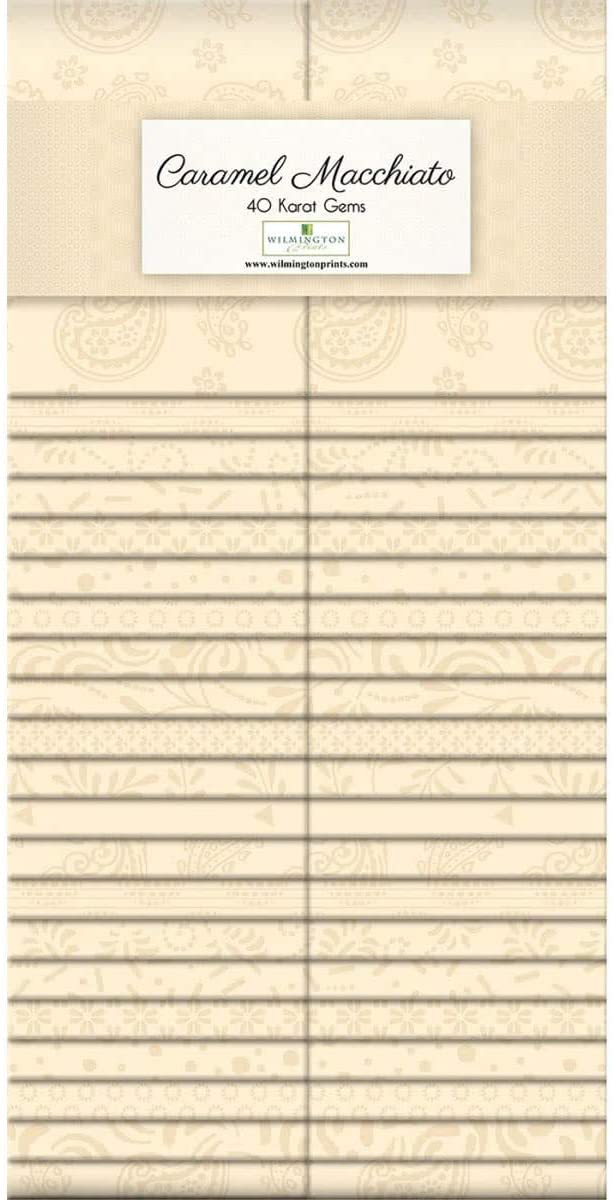 Caramel Macchiato 2.5" Strips Karat Gems Wilmington Prints Cotton Fabric WP 842-38-842