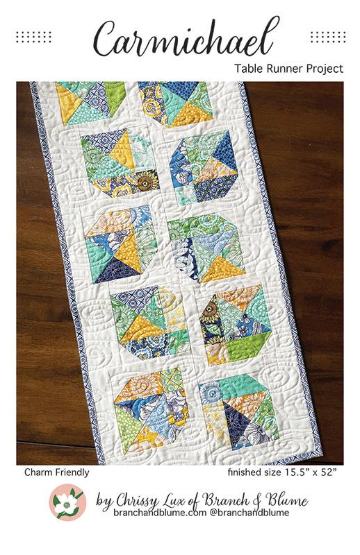 Carmichael Table Runner Pattern 15.5" x 52" Chrissy Lux Branch & Blume BNB-2513