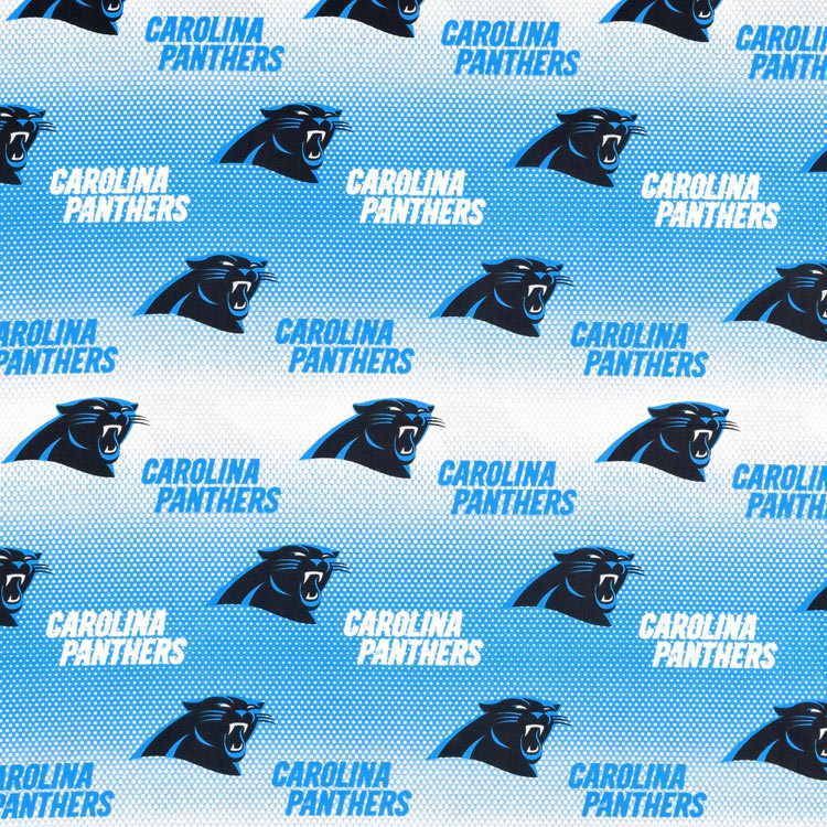 Carolina Panthers NFL Football Cotton Broadcloth Blue 58" Cotton Fabric NFL-6867D