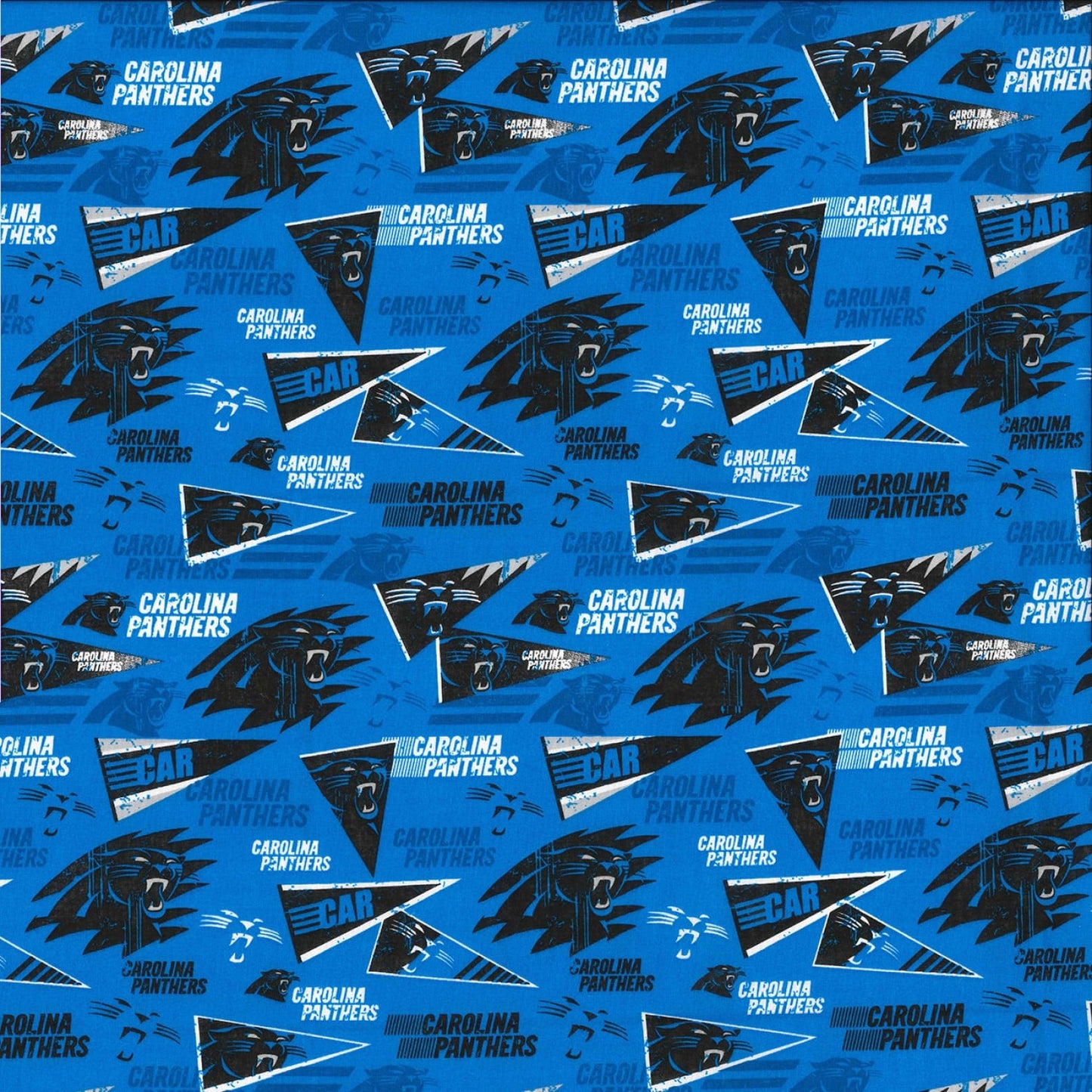 Carolina Panthers NFL Football Retro Cotton Fabric  NFL-70317-DK