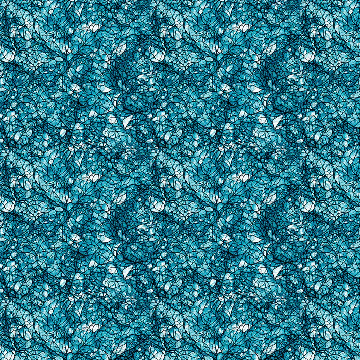 Cat Artistry Glassine Turquoise Peggy Collins Benartex Cotton Fabric BE-16736-84