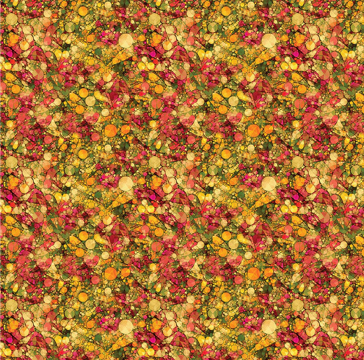 Cat Artistry Sparkle Gold Multi Peggy Collins Benartex Cotton Fabric BE-16738-33