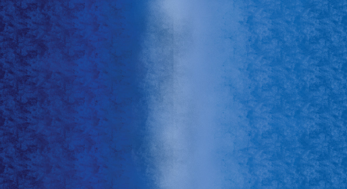 Chalk Ombre Ultra Blue Navy Benartex Cotton Fabric BE-16602-55