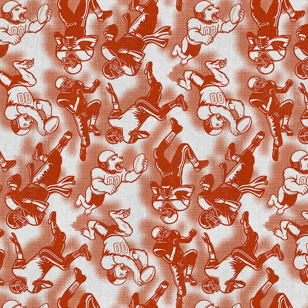 Chi-Town Tough Chicago Tough Team Football Orange White Paintbrush Studios Cotton Fabric PBS-120-26621
