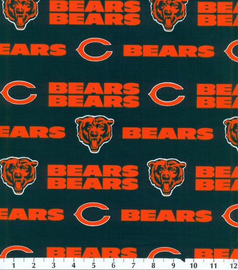 Chicago Bears NFL Football Fabric Traditions Cotton Fabric NFL-6312D
