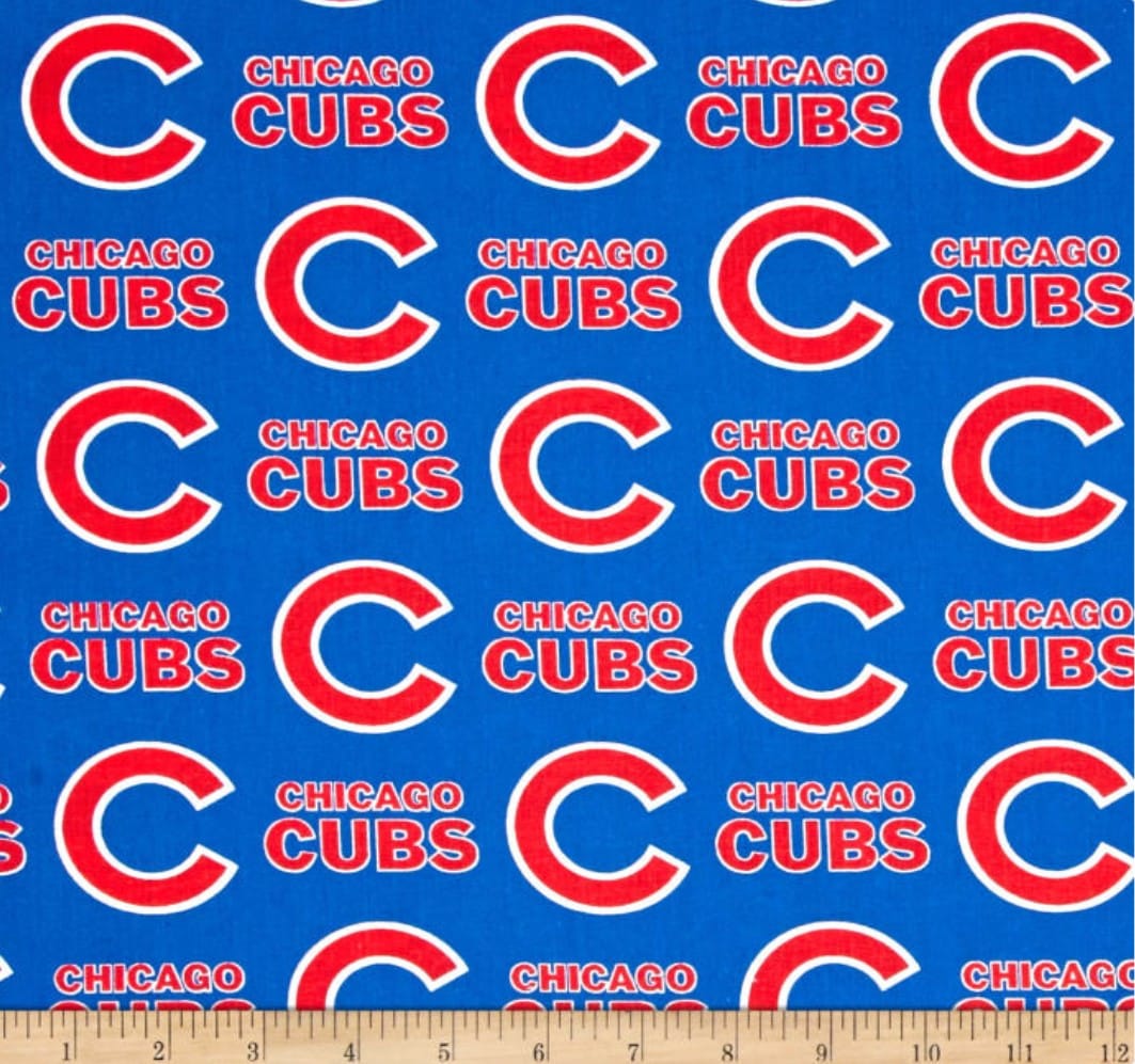 Chicago Cubs MLB Baseball Original 58" Fabric Traditions Cotton Fabric MLB-6635B