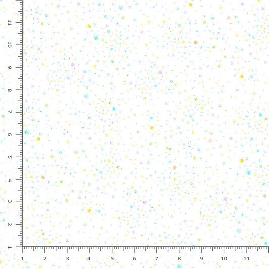 Chicken Scratch Sparkle White Charisma Horton Timeless Treasures Cotton Fabric TT-Charisma-CD3200-Sparkle