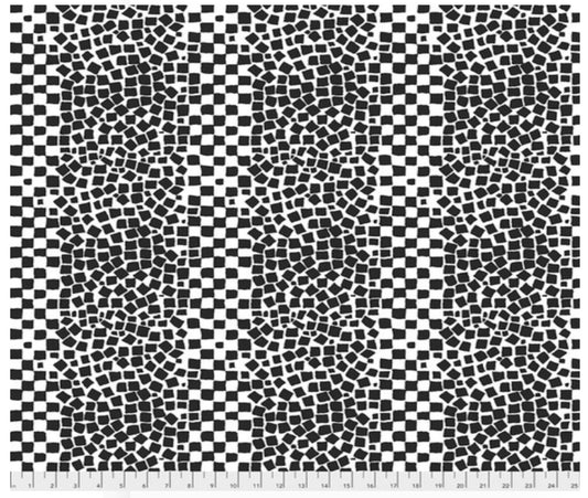 Chips White Hot Colors Brandon Mably Stash Kaffe Fassett Collective Free Spirit Cotton Fabric  FS PWBM073.WHITE