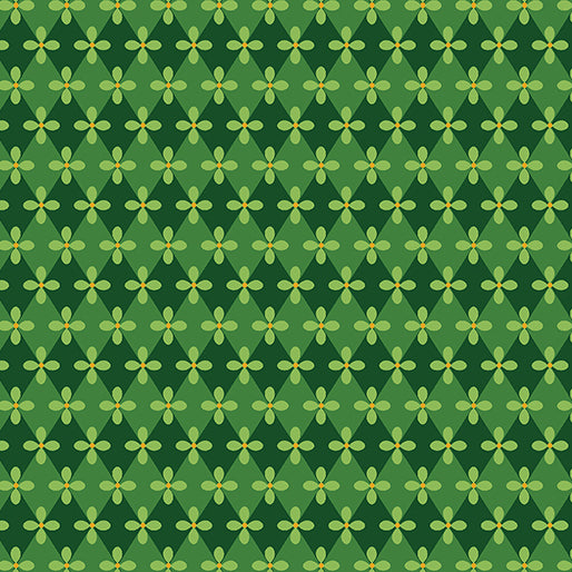 Christmas Spirit Diamond Splendor Green David Galchutt Benartex Cotton Fabric
