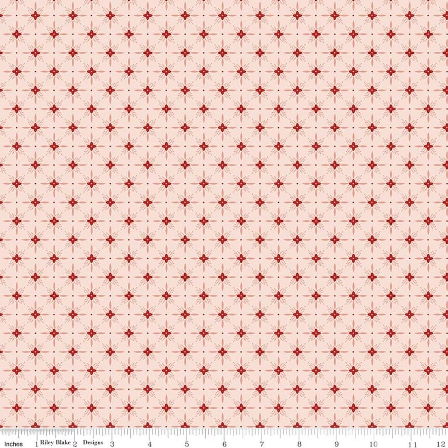 Christmas Greetings Twinkle Pink Sandy Gervais Riley Blake Designs Cotton Fabric RB-C17666-PINK | US Fabric Shop