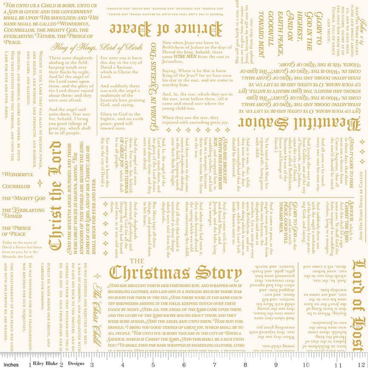 Christmas Wishes Christmas Story Cream The RBD Designers Riley Blake Designs Cotton Fabric RB-C15047-CREAM | US Fabric Shop