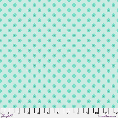 Chromatics Blossom Dot Mist Green Free Spirit Cotton Fabric FS-PWFS053.MIST