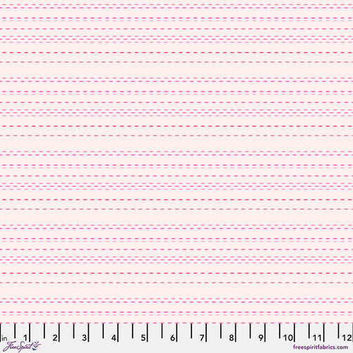 Chromatics Pic Stitch Blush Pink Free Spirit Cotton Fabric FS-PWFS054.BLUSH