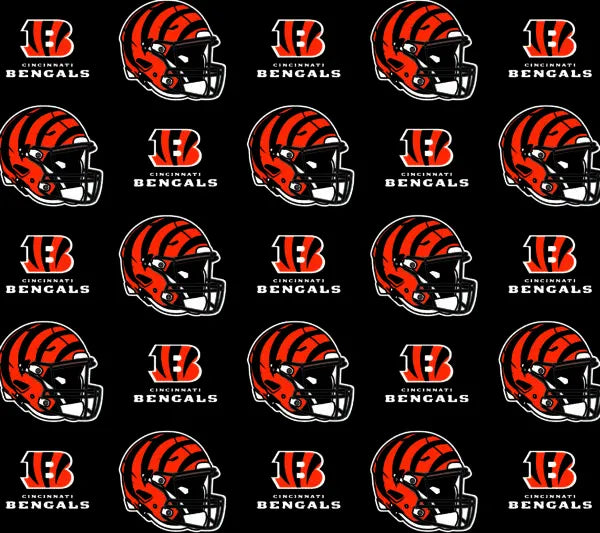 Cincinnati Bengals NFL Football Logo Fabric Traditions Cotton Fabric NFL-70643DN