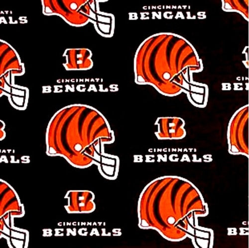 Cincinnati Bengals NFL Football Licensed 58-60" Fabric Traditions Cotton Fabric NFL-6229D