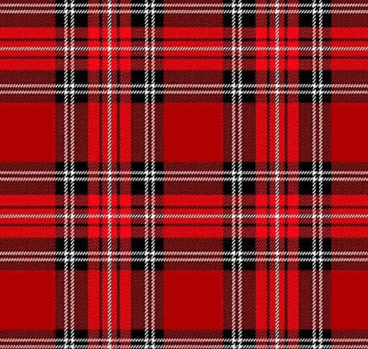City of London Windsor Plaid Fabric Red Michael Miller Cotton Fabric
