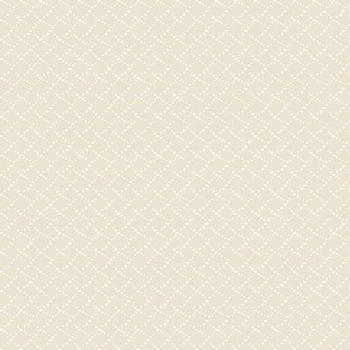 Classic Keepsakes Criss Cross Dots Ecru Cream Kanvas Studio Benartex Cotton Fabric BE-14658-07