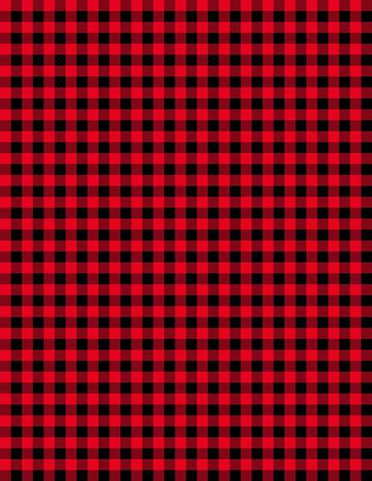 Classics Gingham Plaid Checkered Red Black Wilmington Prints Cotton Fabric